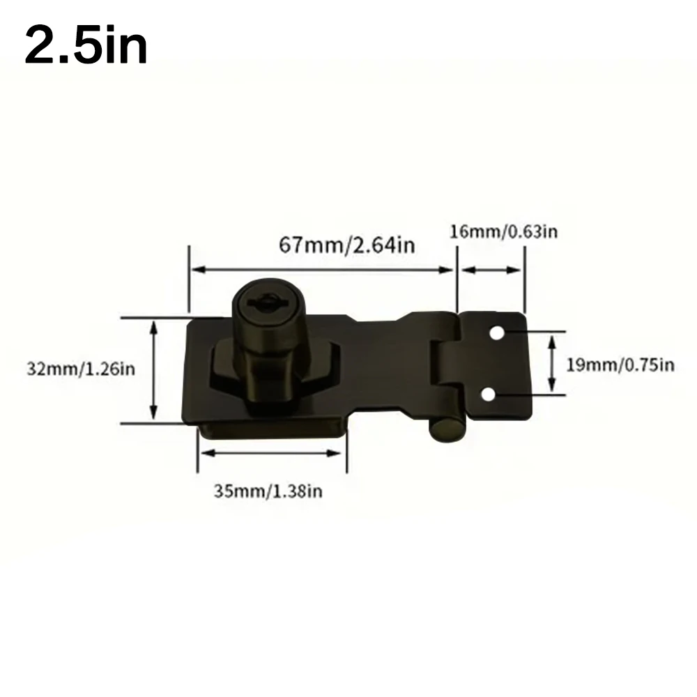 Locking Hasp Heavy Duty Locking Hasp Staple With Keys Padlock Cupboard Shed Garage Lock Office Cabinet Security Lock Hardware