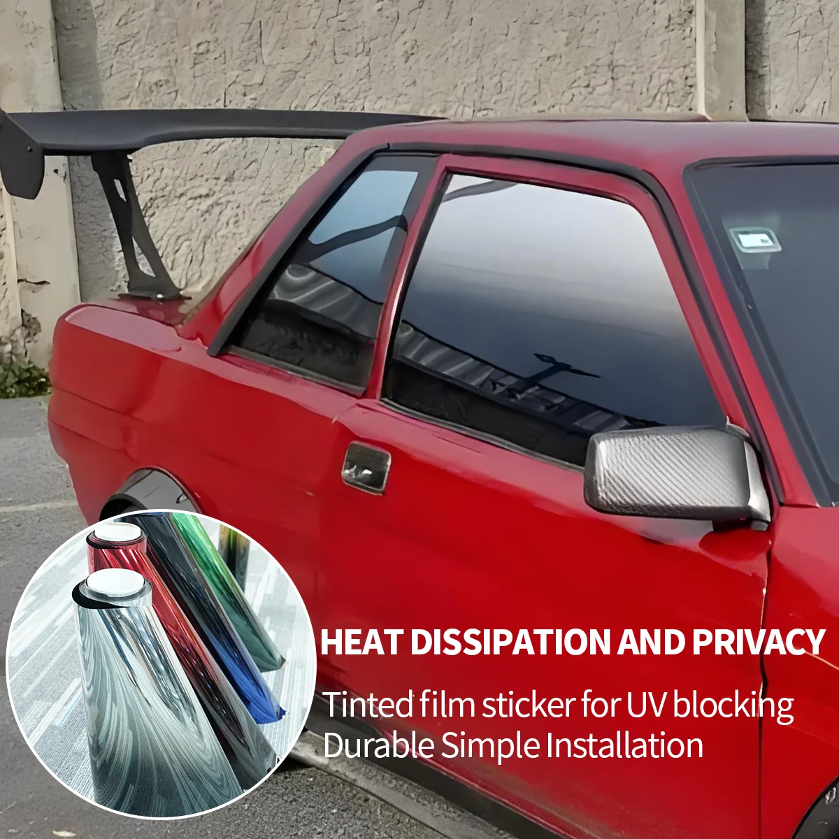 Gradient Solar Window Tint Film Color Changing Film Car Sun Shade Front Windshield Sunshade Protector Heat Insulation Universal
