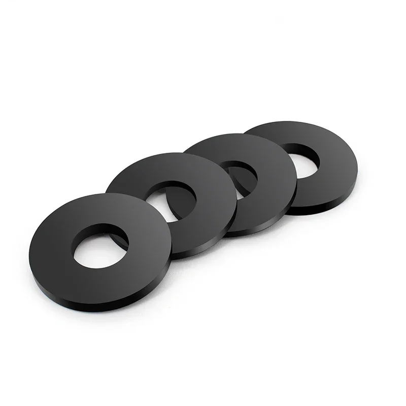 H2mm Flat Gasket M2-M42 Nitrile Silicone Fluorine Rubber NBR VMQ FKM Wear-Resistant Shock-Absorbing Waterproof Sealing Gasket