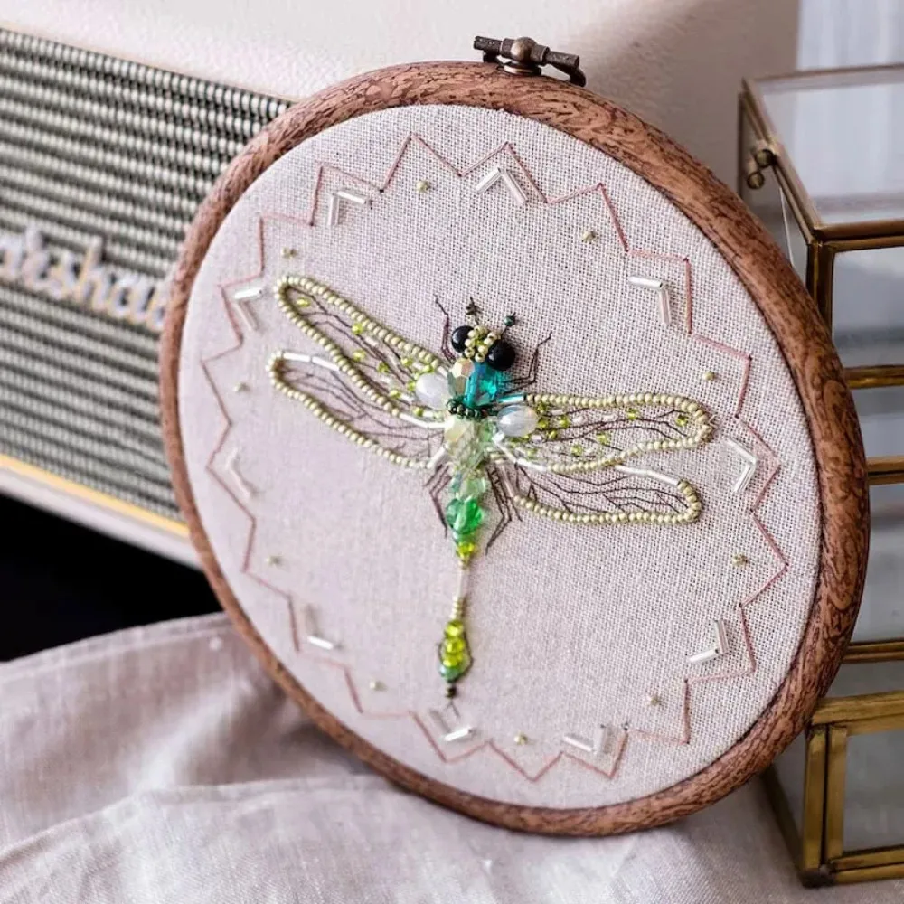 Insect Bead Embroidery DIY Craft Kit Cartoon Cross Stitch Insect Series Bead Embroidery Engraved Insect Pattern Set