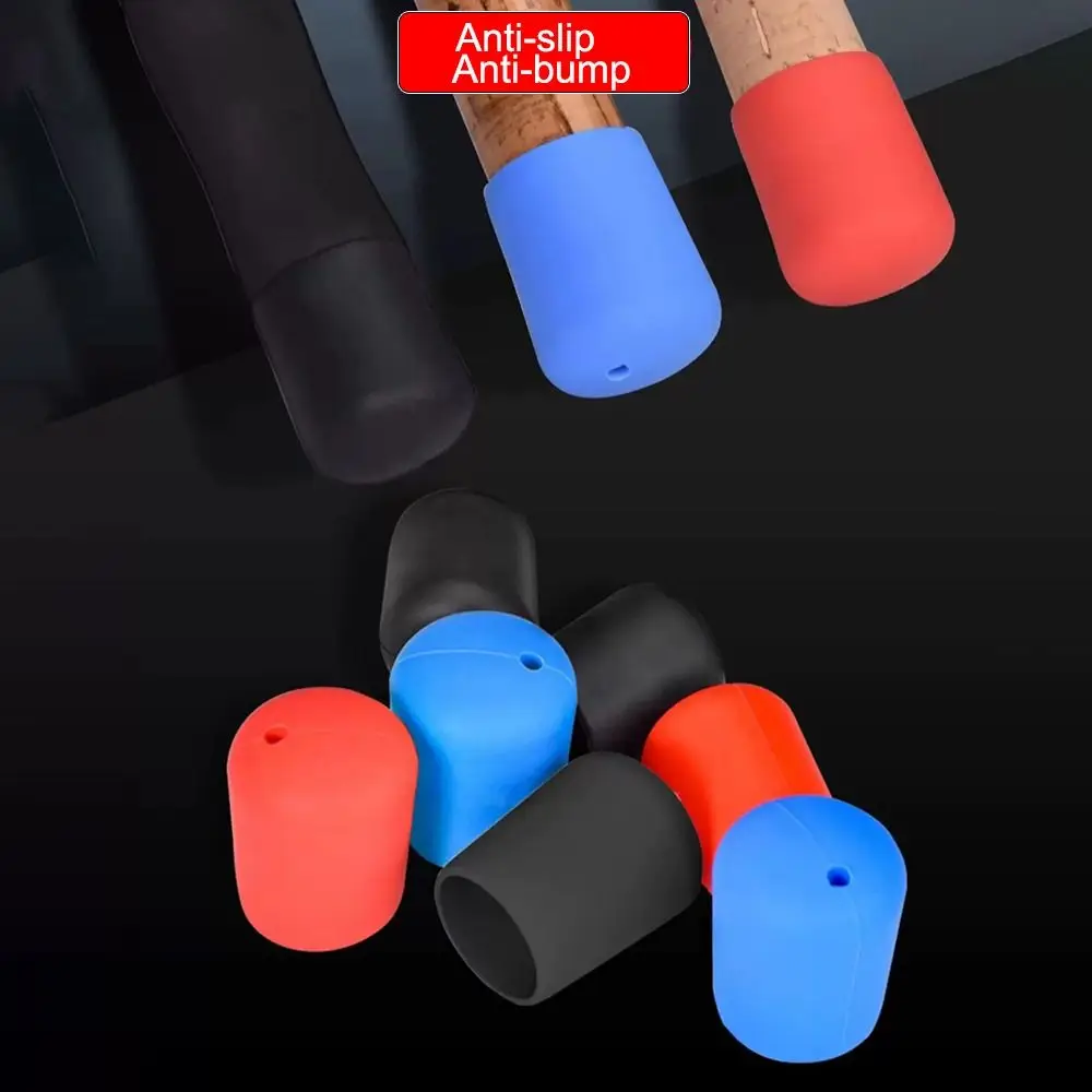 4pcs Fishing Rod End Cap Silicone Plug Cover Fishing Rod Tail Plug Protector Case Strong Elasticity Fishing Tackle Accessories