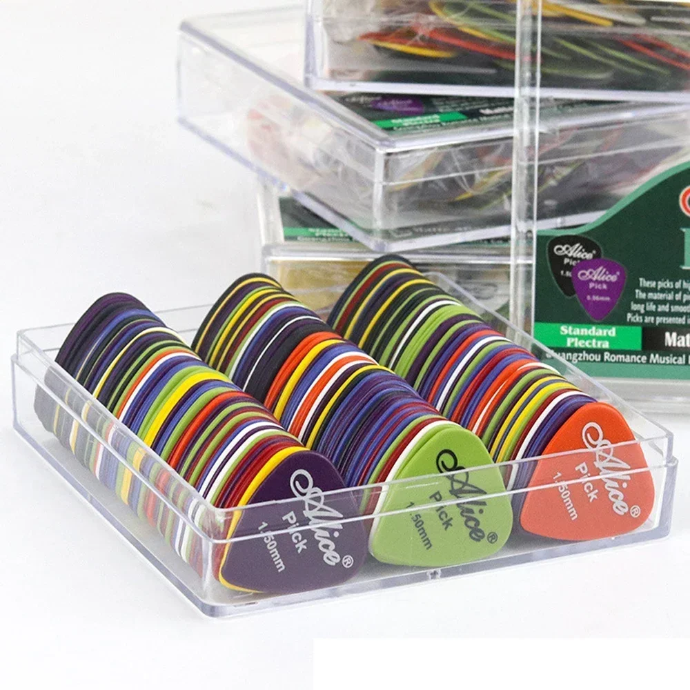 10/20/40/60/100Pcs Guitar Picks Acoustic Electric Bass Plectrum Mediator Guitar Accessories Thickness 0.58 - 1.5 mm