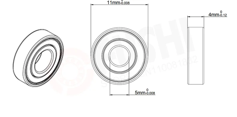 10Pcs MR115RS MR83RS Kit 20pcs 5*11*4 3*8*3 mm MR115-2RS Miniature Ball Bearings Blue Sealed MR83 2RS for RC Models/Motors