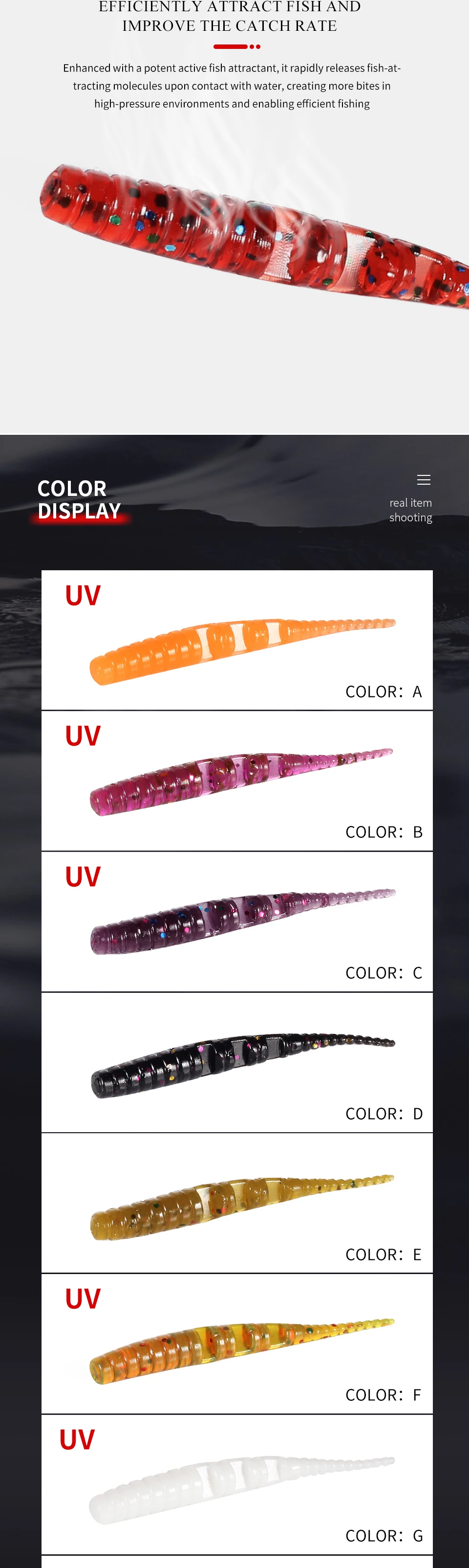 Supercontinent new30mm/50pcs Polaris Fishing Lures soft Artificial Bait Predator Tackle Polaris Sinking Lure Pesca Cheap Fishing