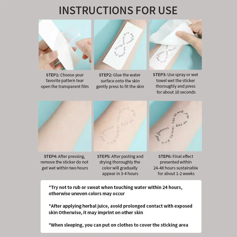 Small Pattern Waterproof Temporary Tattoo Stickers, Long-lasting Waterproof for One to Two Weeks, Finger Tattoos for Women.