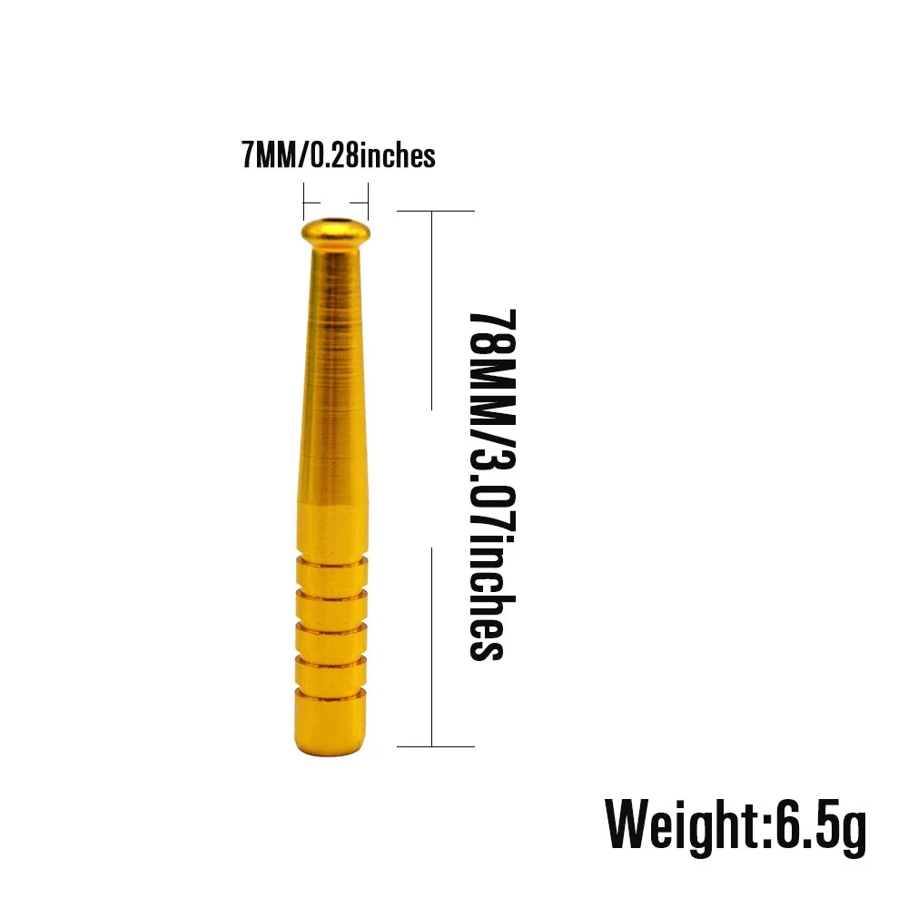 1/5/10pcs 78mm Aluminum Alloy Straw Light-weight Metal Pipe Straw Tube Cool Gadget for Men