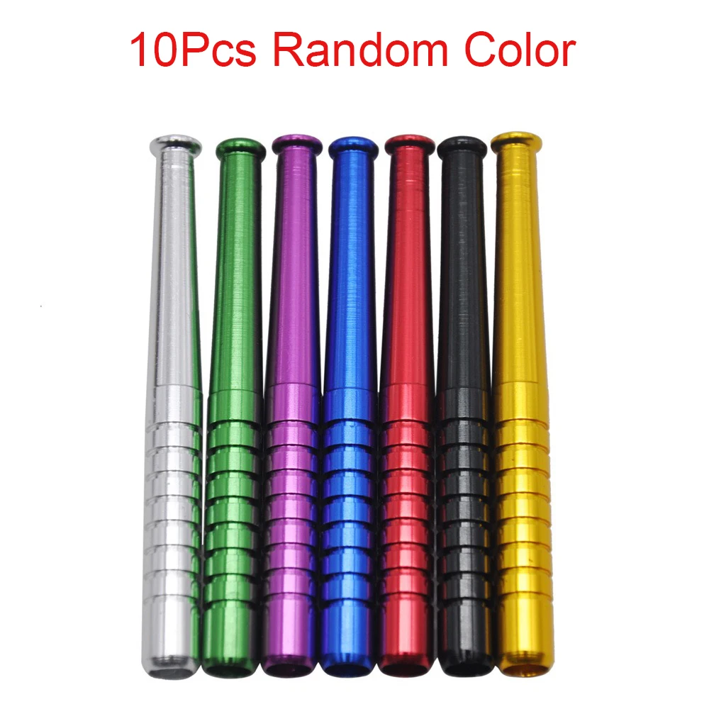 1/5/10pcs 78mm Aluminum Alloy Straw Light-weight Metal Pipe Straw Tube Cool Gadget for Men