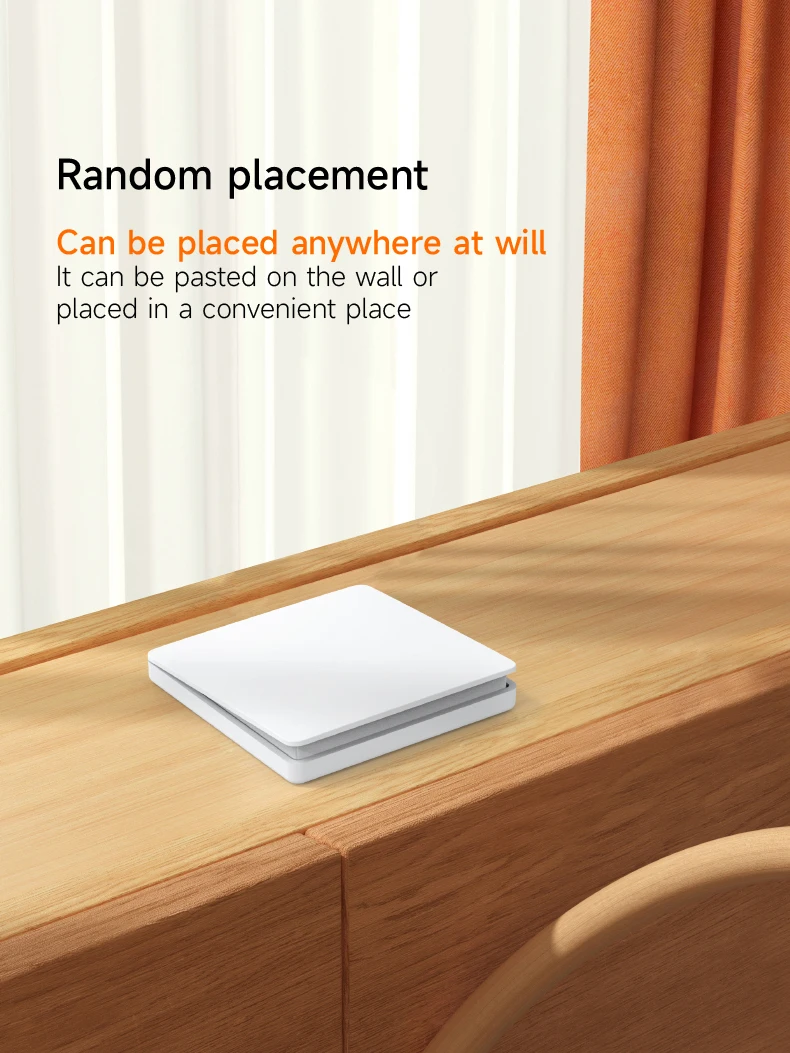 QX-305 Self-powered Required Light Switch 10A 110V-240V 1 Gang Kinetic Switch Wireless Remote Control Switch