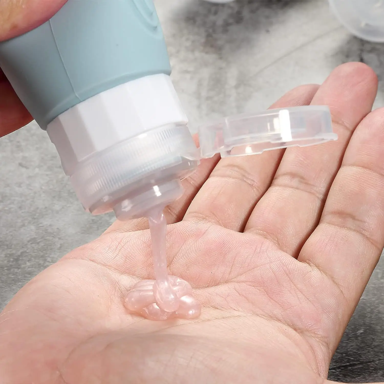 90ml/Set Silicone Travel Multicolour Cosmetic Bottles Empty Container Leakproof Refillable Bottle For Shampoo Conditioner Lotion