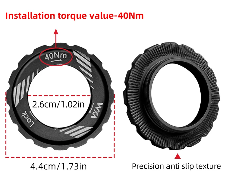 VXM Road Bicycle Center Lock Disc Brake Rotor Pads MTB Bike Rotors 140mm 160mm CNC Lighweight Aluminum Alloy Cycling Discs Parts
