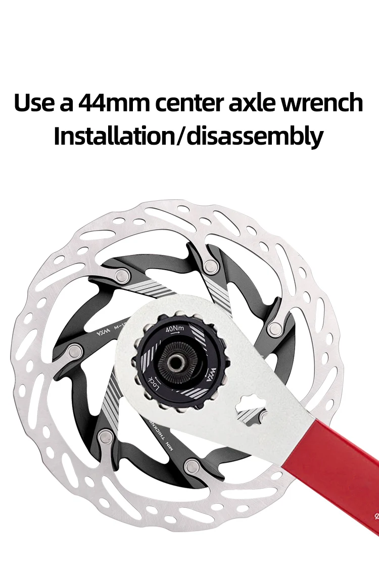 VXM Road Bicycle Center Lock Disc Brake Rotor Pads MTB Bike Rotors 140mm 160mm CNC Lighweight Aluminum Alloy Cycling Discs Parts