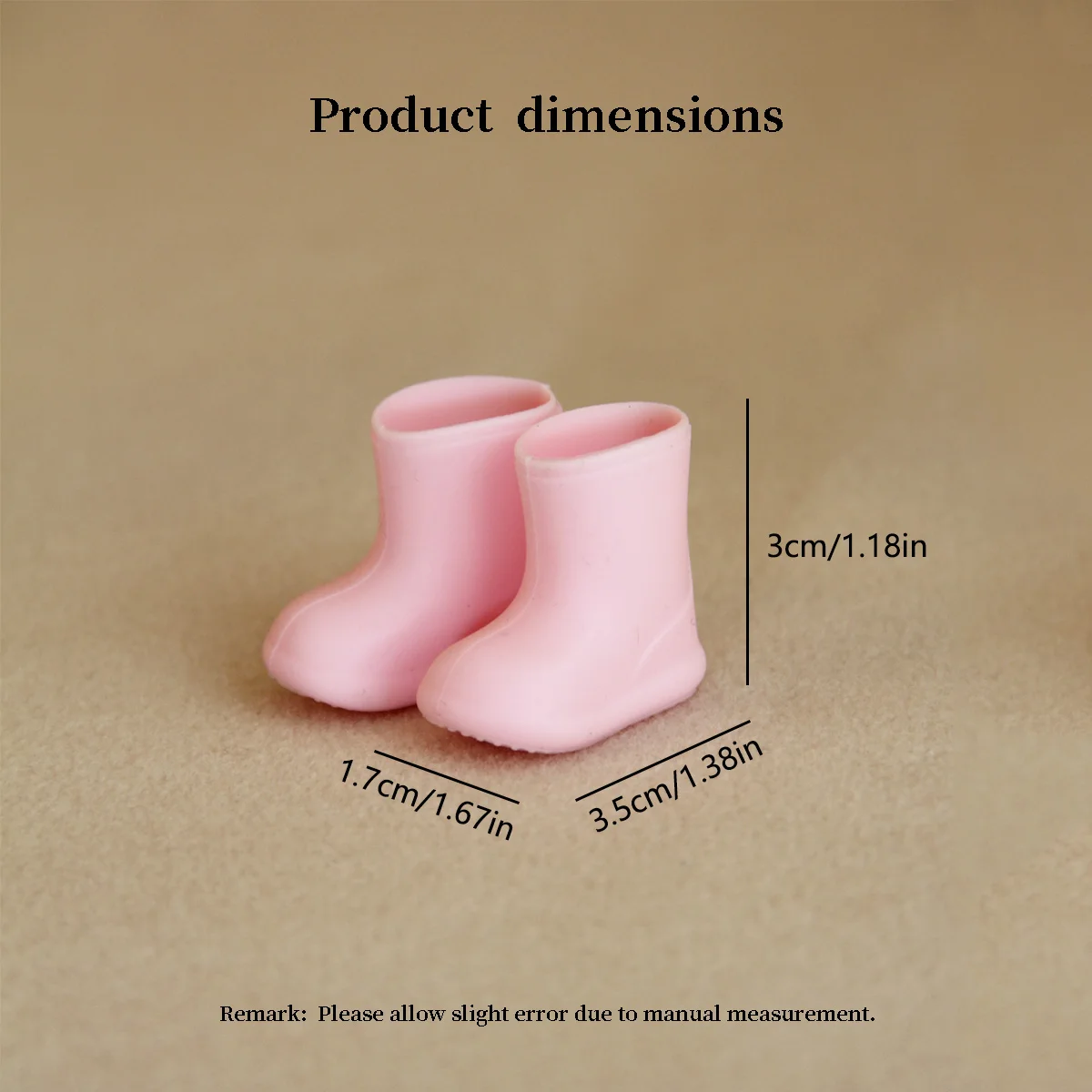 1:12 Miniature Realistic Silicone Rain Boots Suitable for Mini House Decoration
