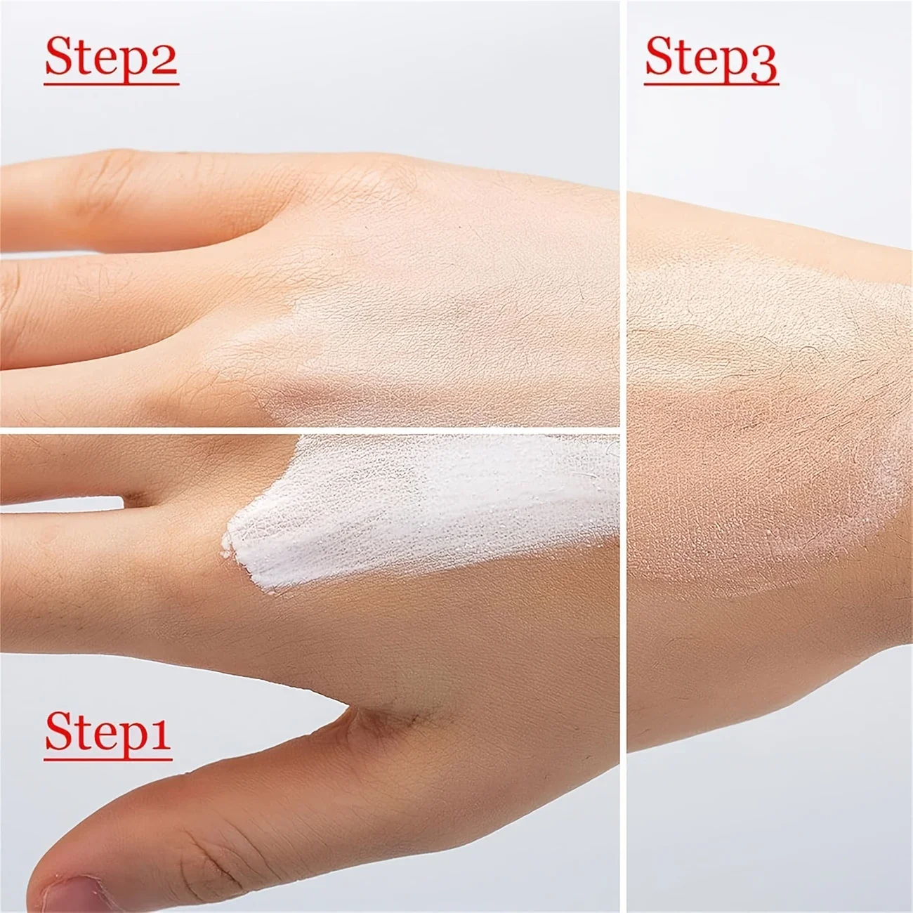 Four-in-one color-changing liquid foundation,with SPF50+ longwearing and no makeup removal, no powder sticking, moisturizing
