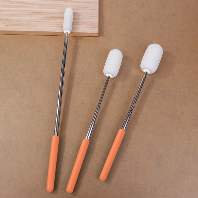 Pottery Absorbent Sponge Telescoping Stick Pottery Sculpture Sponge Holder DIY Ceramic Throwing Stick Pottery Trimming Tools