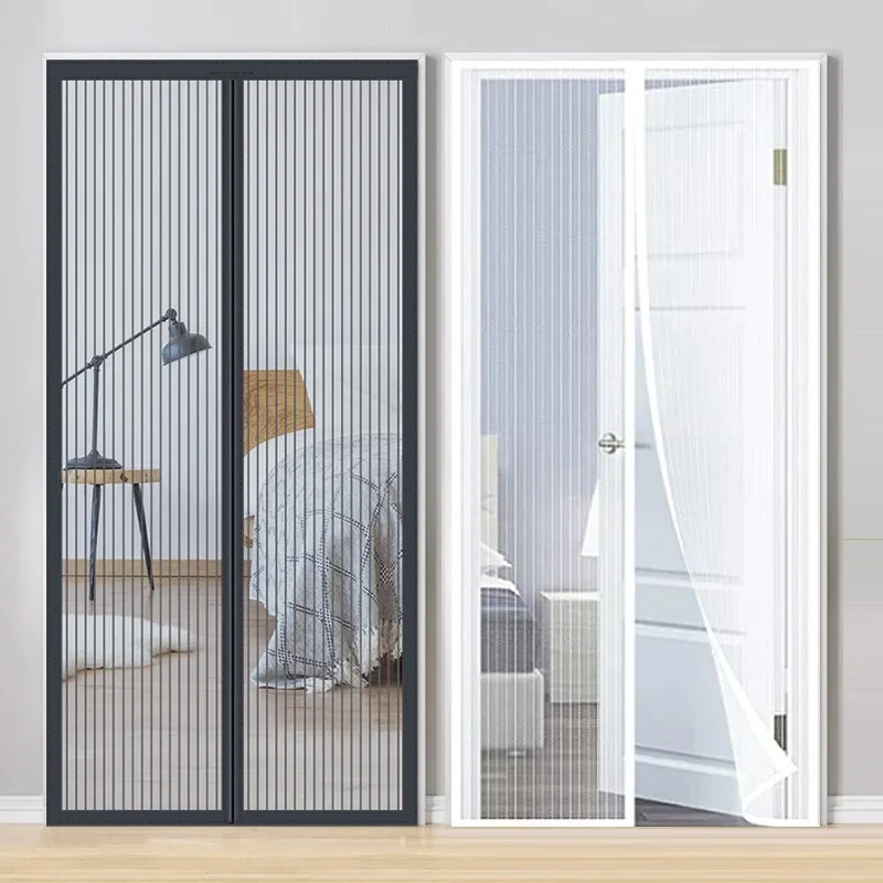 Mosquito Net Curtain Magnets Door Mesh Insect Sandfly Netting with Magnets on The Door Mesh Screen Automatic Closing Door Screen