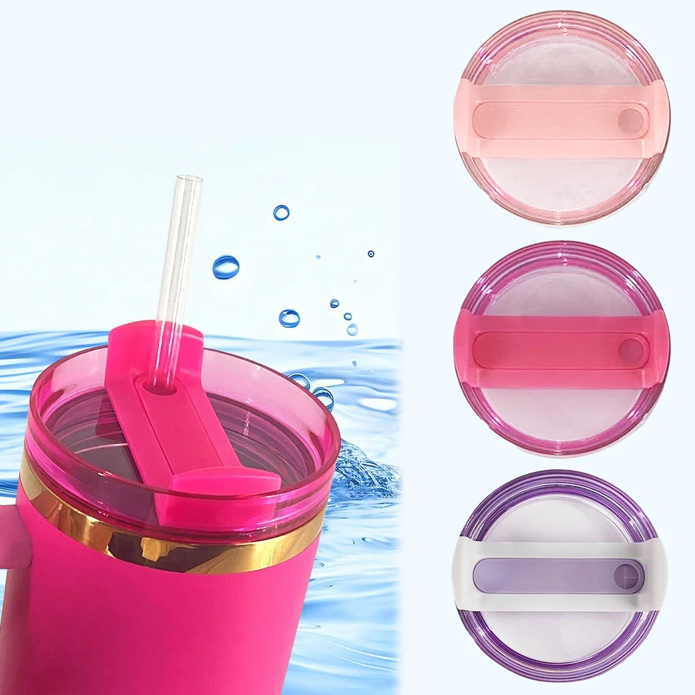 40 OZ Tumbler Lid Replacement Fit for Stanley Cup,Dustproof Spill Proof Splash Resistant Tumbler Covers for Cups Accessories 