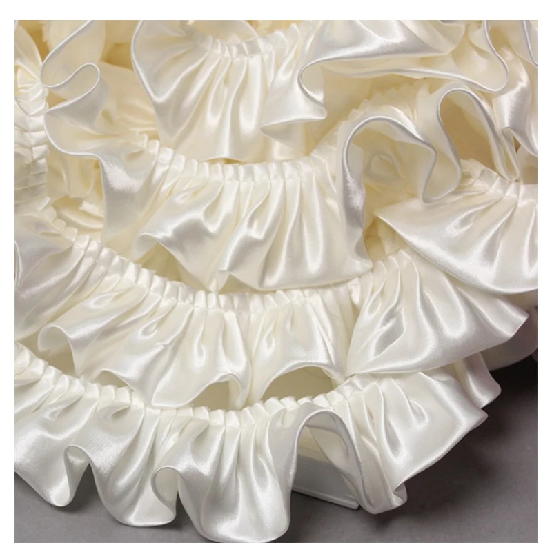 2Meters Satin Ribbons For Decoration Party Dress Sewing Accessories Needlework Handmade Material Lace Trim Fabric Pram DIY Item