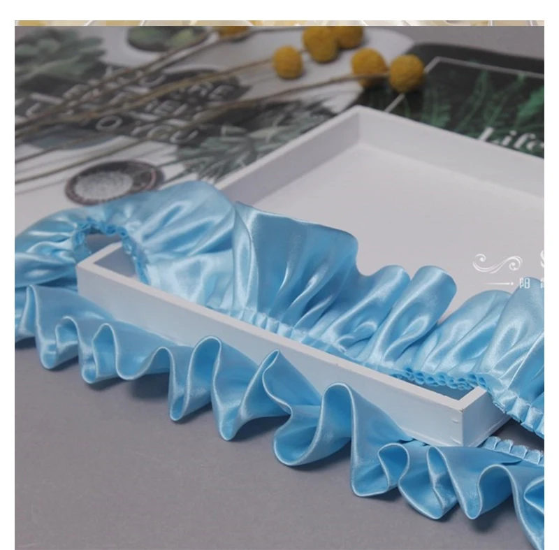 2Meters Satin Ribbons For Decoration Party Dress Sewing Accessories Needlework Handmade Material Lace Trim Fabric Pram DIY Item