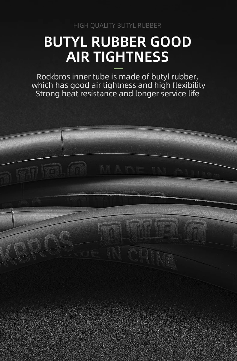 ROCKBROS Bicycle Inner Tube 700C Road Bike Tube 700*23C 25C 28C 35C Schrader Presta Valve Butyl Rubber Cycling Inner Tube