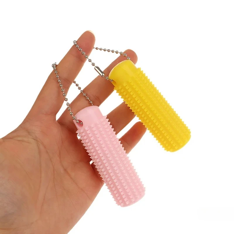 Little Ouchies Pocket-Sized Mini Spiky Grippie Stress Relief Keychain Pendant Fidget Toy for Anxiety Relief Anti-Anxiety Novelty