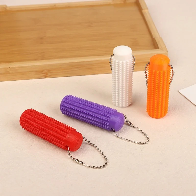 Little Ouchies Pocket-Sized Mini Spiky Grippie Stress Relief Keychain Pendant Fidget Toy for Anxiety Relief Anti-Anxiety Novelty