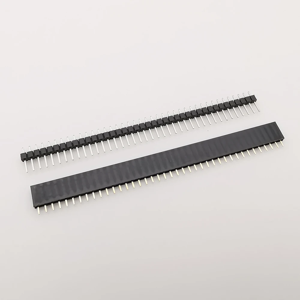 10Pcs 40 Pin Breakable Pin Header 2.54mm Single Row Male Female Header Connector Kit PCB Pin Strip For Arduino