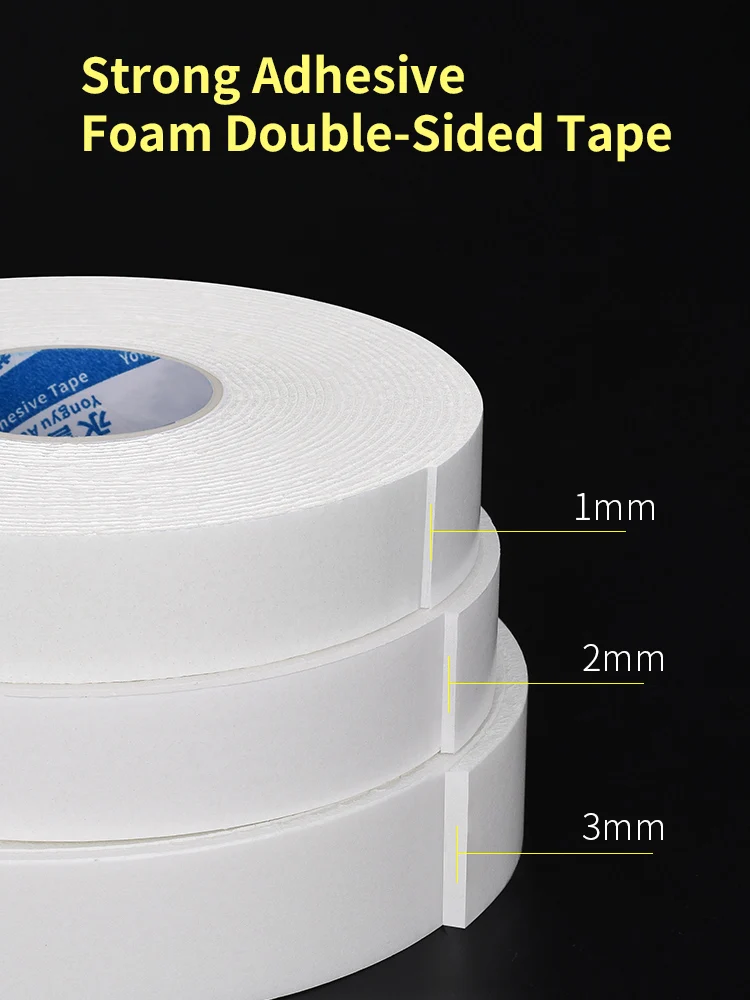 White Strong Adhesive Double-Sided Foam Tape Sealed Waterproof Fixed Installation Wall Anti-Collision Door And Window Sound