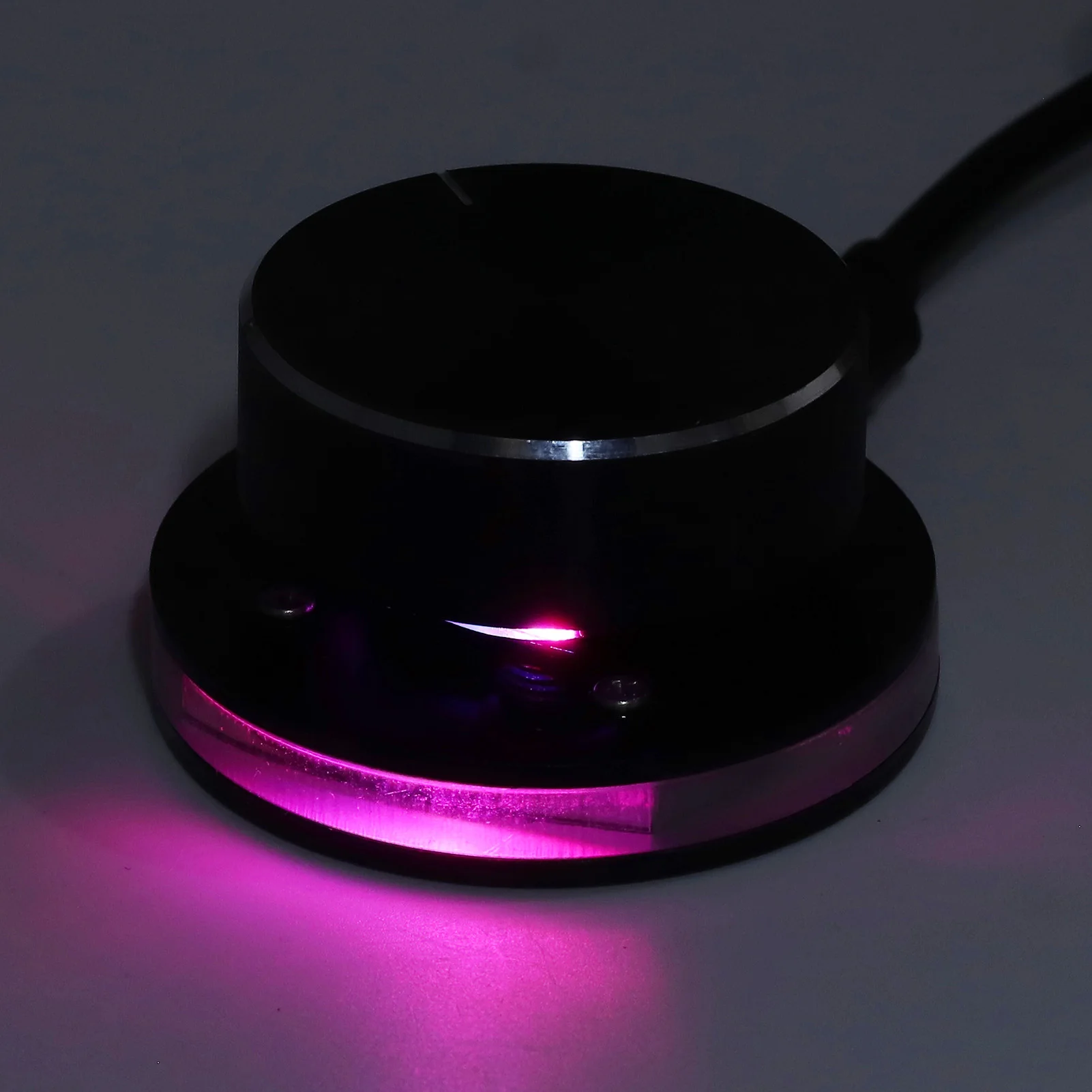 USB Volume Controller Knob for Android System PC Multimedia Type C External Media Adjustment Controller with RGB Light