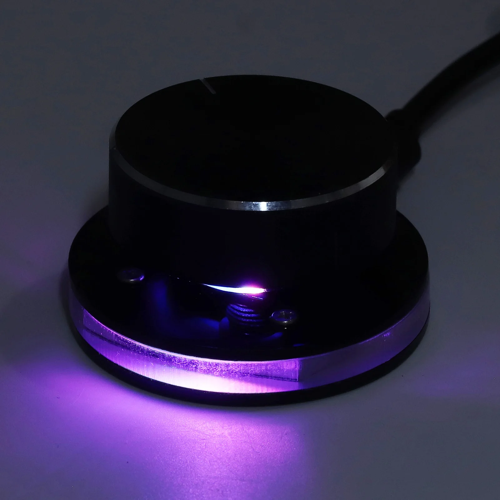 USB Volume Controller Knob for Android System PC Multimedia Type C External Media Adjustment Controller with RGB Light