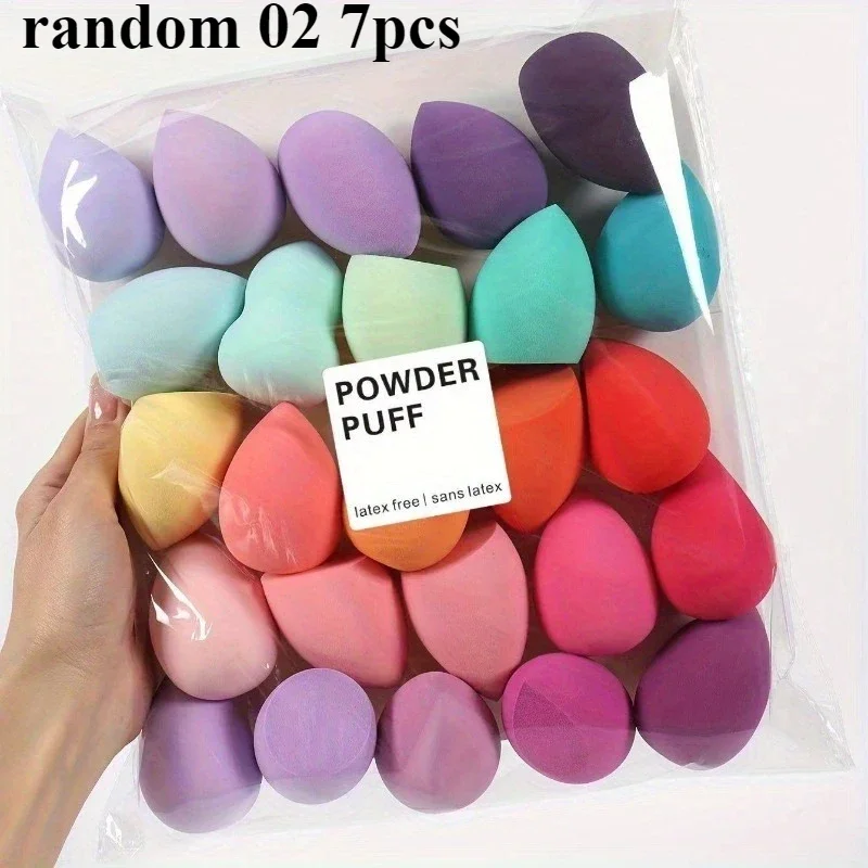 1/3/5/7/20PCS Makeup Sponge Cosmetic Puff Wet Dry Use Random Color Shape for Liquid Foundation BB Cream Powder