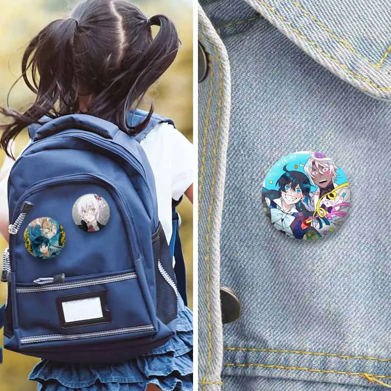 Cartoon Animation The Case Study of Vanitas Enamel Pins Vanitas Noe Archiviste Badge Lapel Brooch on Backpack Fans Jewelry Gifts