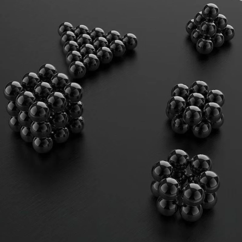 Factory Outlet Magnet Ball Black Sphere Ferrite Magnetic Ball Magnetic Palm Stone Bracelet Beads Polishing Ball Game Men Jewelry