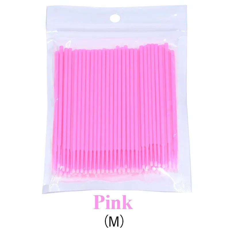 500/1000PCS Eyelash Cleaning Brush Highly Colorful Beauty Makeup Clean Remover Tool Wholesaler Crystal Brush Eyelash Micro Brush