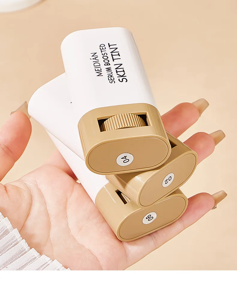 Foundation Stick Balm Serum Boosted Skin Tint Foundation Stick Smooth Plumper Hight Coverage Bronze Foundation Stick Makeup
