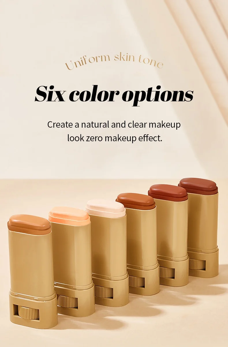 Foundation Stick Balm Serum Boosted Skin Tint Foundation Stick Smooth Plumper Hight Coverage Bronze Foundation Stick Makeup