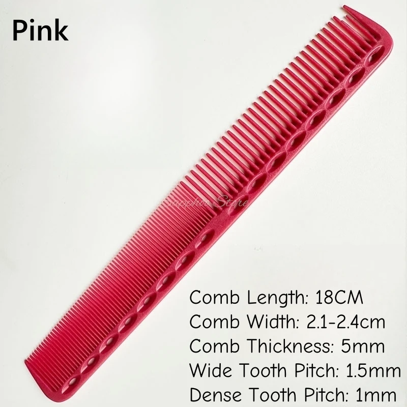 1PC 18cm Professional Hairdressing Haircut Comb Double Headed Anti Static High Temperature Resistance Salon Hair Styling Tools