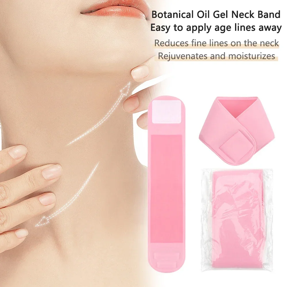 Silicone Nursing Neck Pad Neck Strap Tightening Reusable Gel Spa Neck Mask Moisturizing Nourishing Neck Lift Skin Care Neck Care