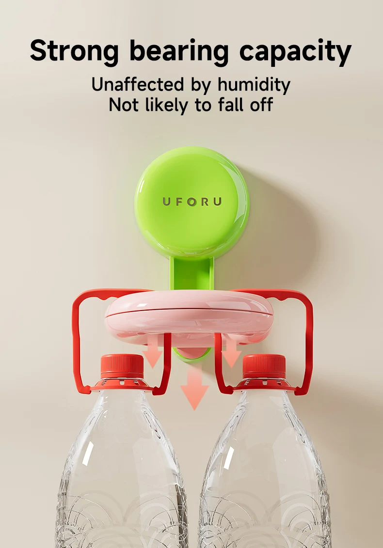 UFORU Wall-mounted Hair Dryer Shelf Household Bathroom Punch-free Portable Sucker Dopamine Organizer