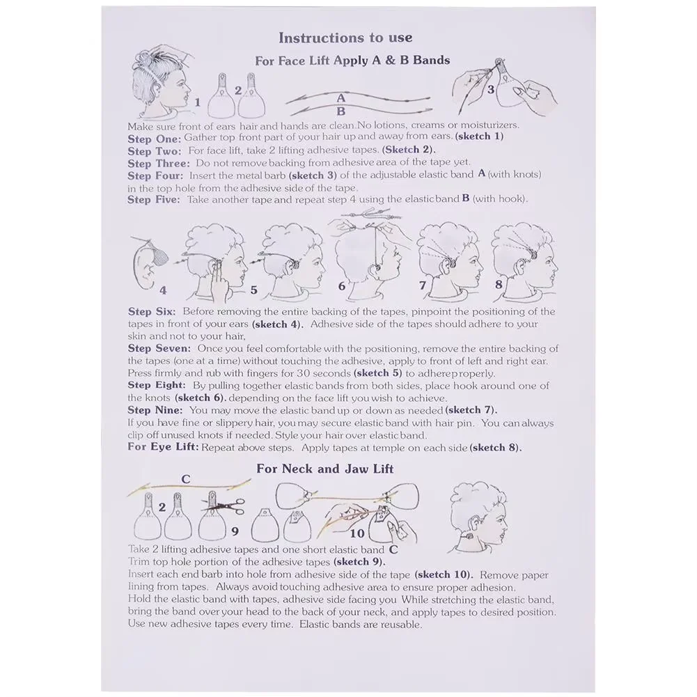 40Pcs/Set Invisible Thin Face Stickers Double Chin Wrinkle Sagging Skin Lift Up V Shape Tapes Makeup Facelifting Patch Adhesives