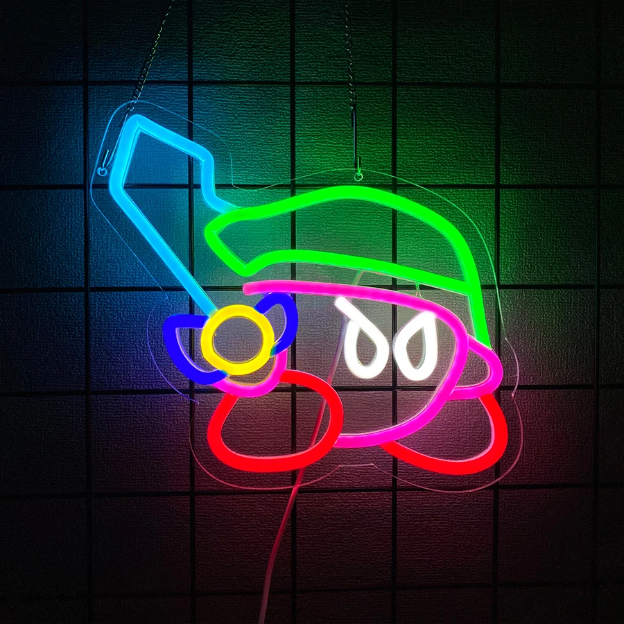 Neon Sign Anime Rick LED Neon Lights for Wall Decor,Bomb LED Sign Anime Decor for Man Cave, Bedroom, Game Room, Pickle Party
