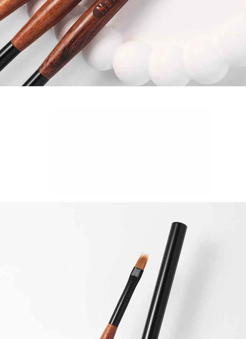 Wooden Gradient Nail Art Brush Acrylic Nail Ombre Pen DIY UV Gel Brushes Drawing Flowers Nails Brush Manicure Tools for Salon