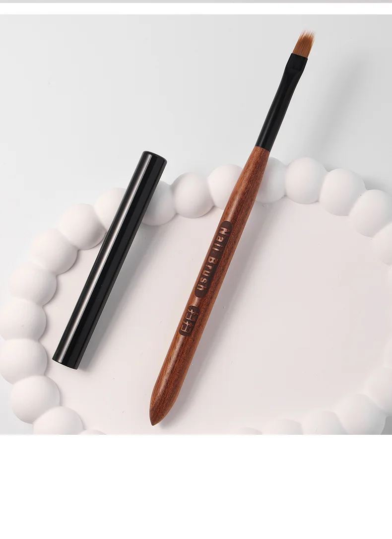 Wooden Gradient Nail Art Brush Acrylic Nail Ombre Pen DIY UV Gel Brushes Drawing Flowers Nails Brush Manicure Tools for Salon