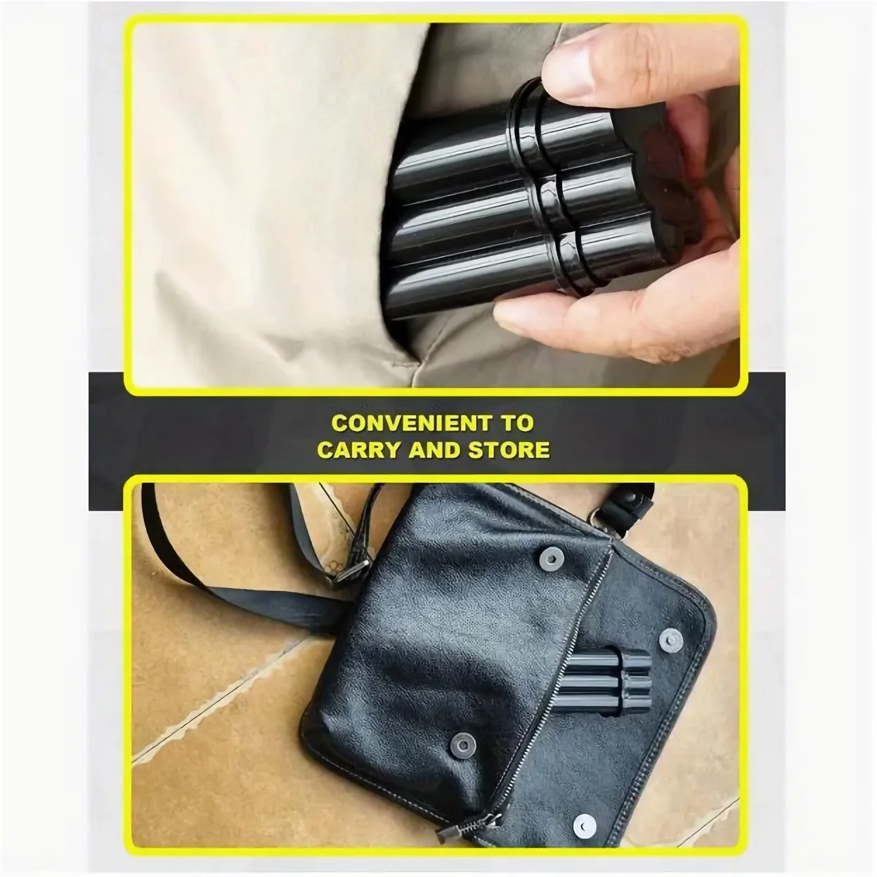 4-Hole King Size Cigarette Case with Bic Lighter Compartment 4 Cigarette Slots & Moisture-Proof Design Portable Lighter Storag