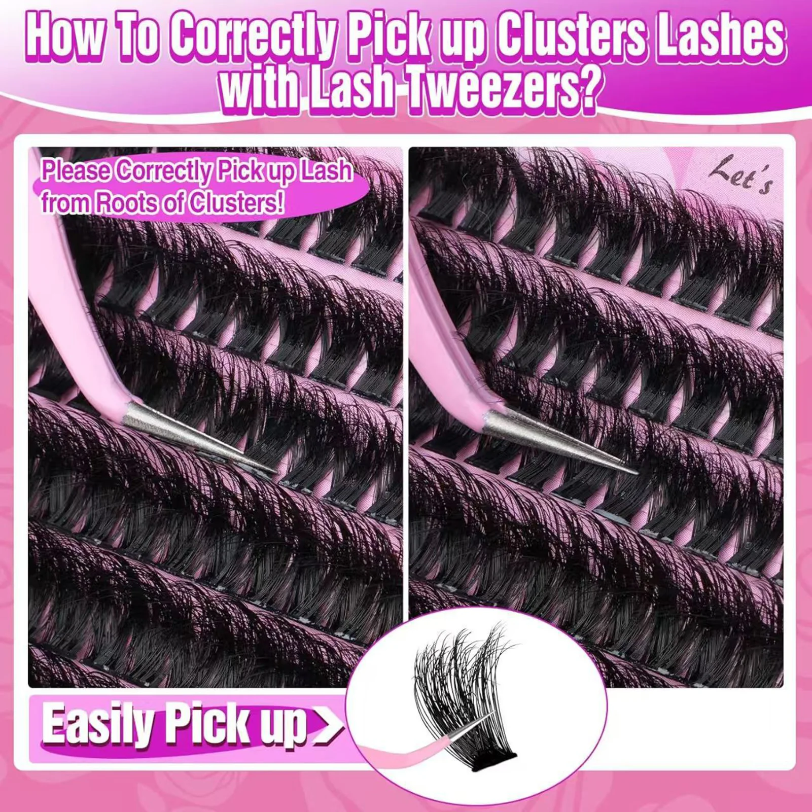 14-20mm Fluffy cluster Lash extenstions Natural Matte Black Professional false eyelashes 200D DIY manga Lashes supplies makeup