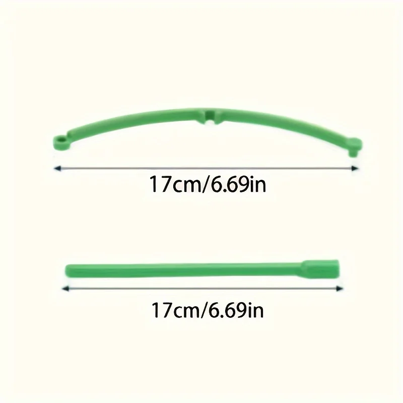 60pcs Stackable Plastic Plant Support Rings - 10-Tier Garden Stakes for Climbing Flowers, Vines, Vegetables | Durable Green