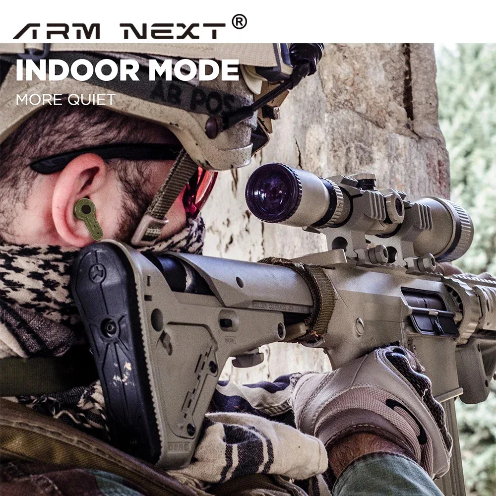 ARM NEXT Tactical Earphone Earplugs for Noise-canceling Ear Caps for Shooting Hearing Protection NRR27dB