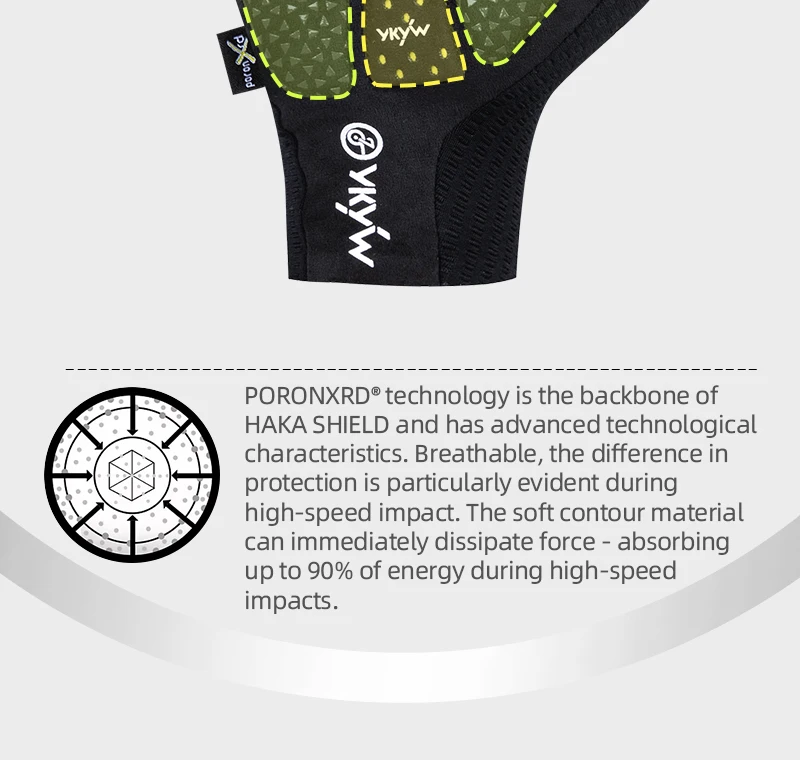 YKYWBIKE 2026 Cycling Sports Gloves PORON XRD Sponge Summer Road Bike Gloves Shock-Absorbing Bicycle MTB Half Finger Gloves