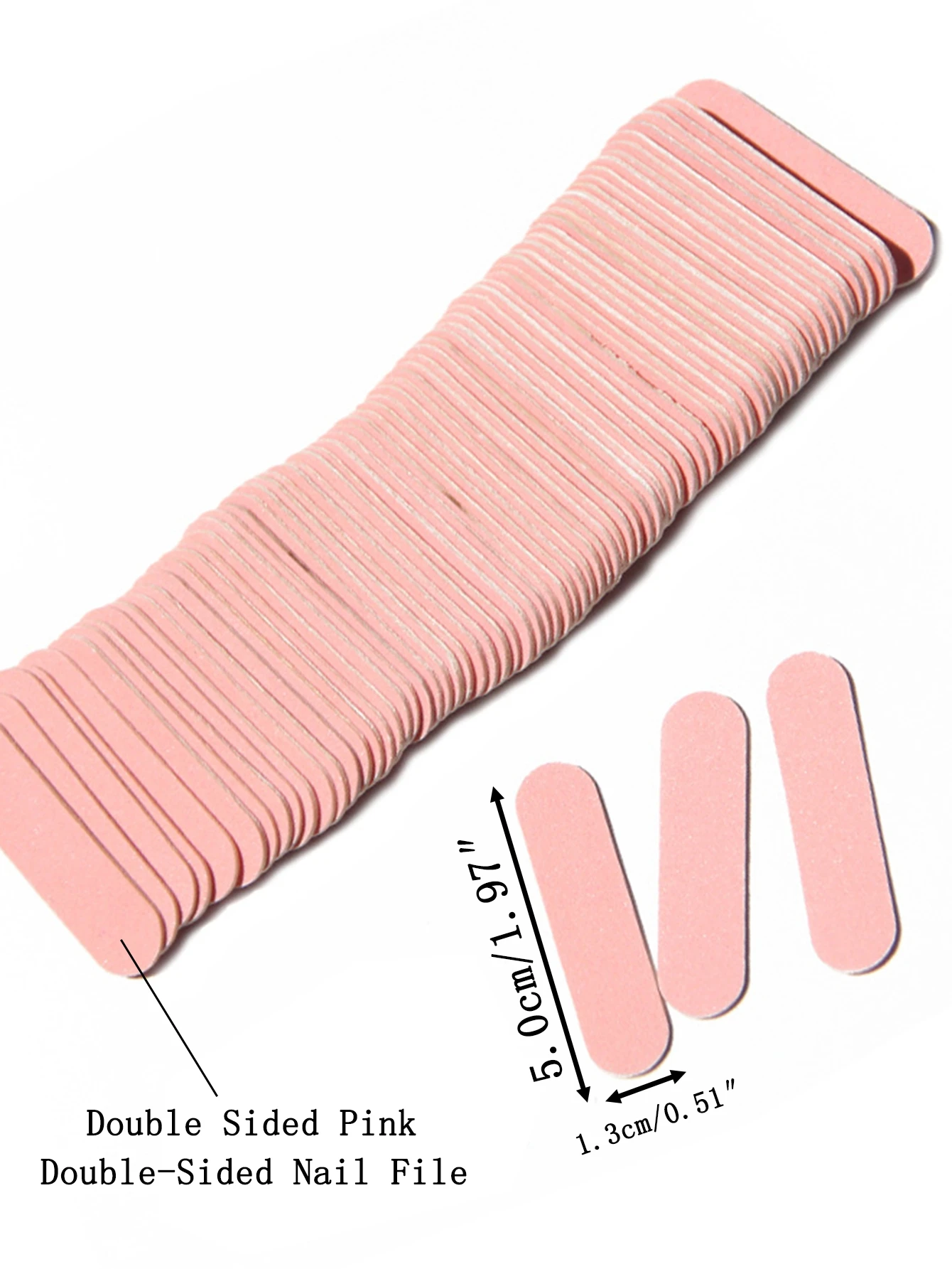 15 to 2000 Pcs Mini Pink Nail Files Double Sided Emery Boards for Manicure Pedicure Nail Art Buffing and Shaping Tools
