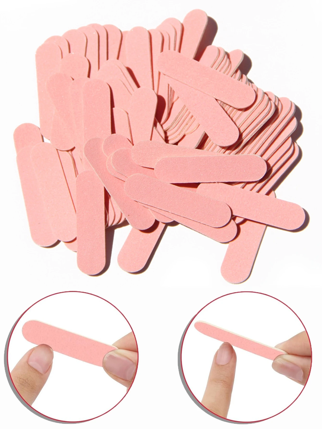 15 to 2000 Pcs Mini Pink Nail Files Double Sided Emery Boards for Manicure Pedicure Nail Art Buffing and Shaping Tools
