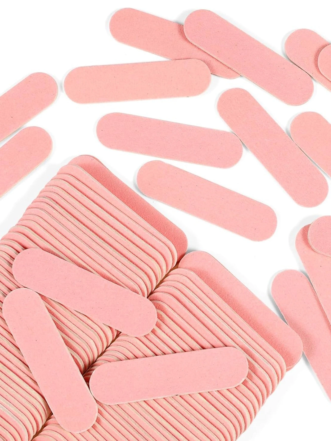 15 to 2000 Pcs Mini Pink Nail Files Double Sided Emery Boards for Manicure Pedicure Nail Art Buffing and Shaping Tools